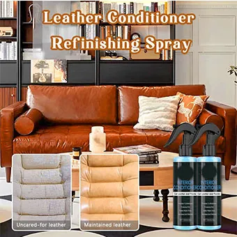 Leather Conditioner Refinishing Spray & Cleaner